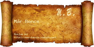 Már Bence névjegykártya